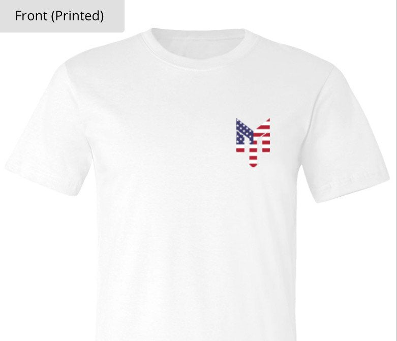 White Yaadman USA Tee