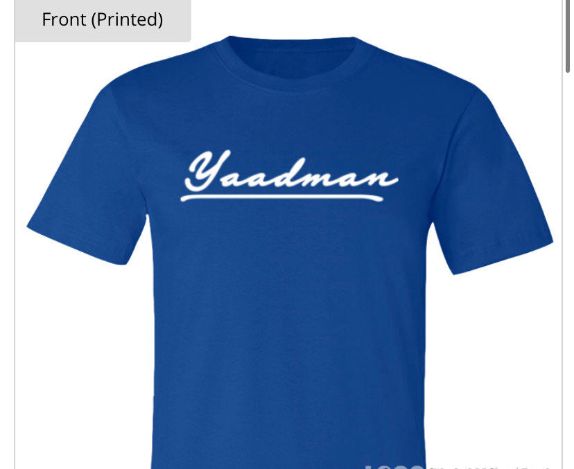 Royal Blue YAADMAN CLASSIC Tee